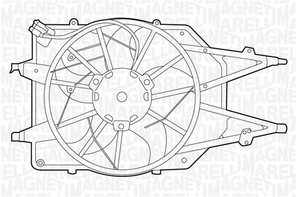 MAGNETI MARELLI Вентилятор, охлаждение двигателя 069422311010